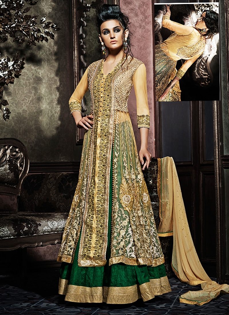 Anarkali style outlet lehenga